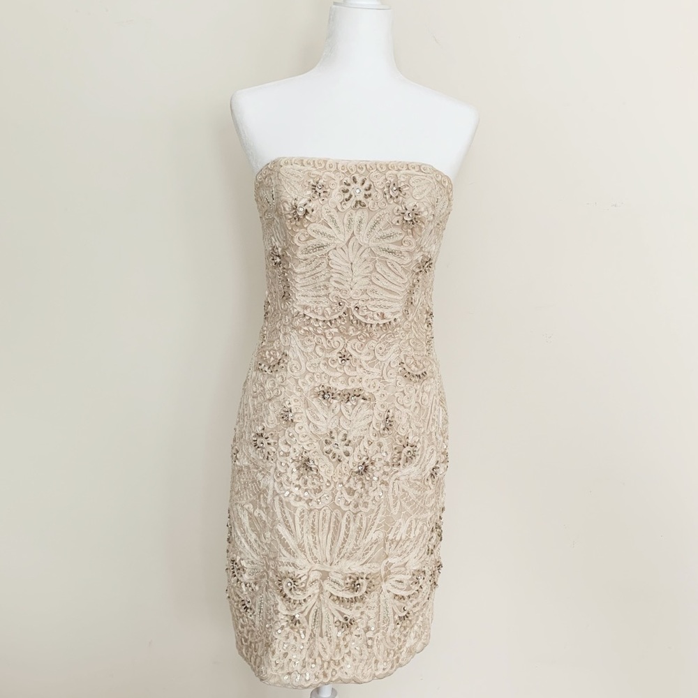 Sue Wong Strapless Dress Size 8